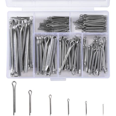 230-teiliges Sicherungsstift-Sortimentsset aus Edelstahl M1 M2 M2,5 M3 M4 M5 mit Aufbewahrungsbox