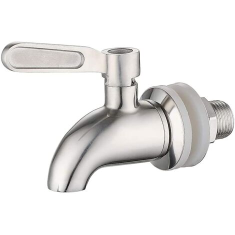 Edelstahl Weinfasshahn 304 - Ersatz-Wasserhahn Für Getränkespender, Drehbarer Griff