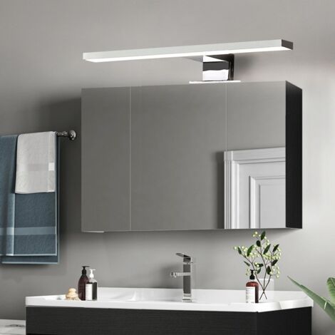 Deckenlampe LED Schwarz Chrom Länglich 4200 K Neutralweißes Licht 900 Lm Deckenleuchte 84694692