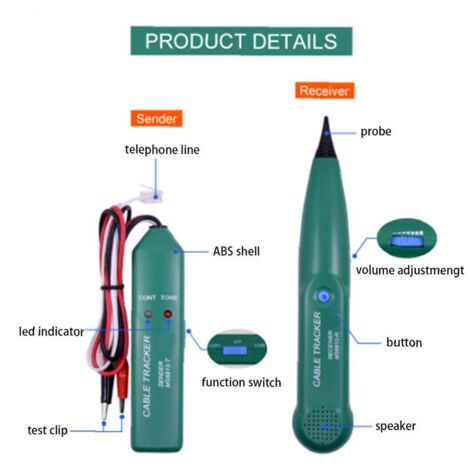 Elektrokabeldetektor, Professioneller MS6812 Elektrokabel-Tracker für