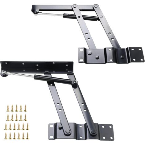2 Stück hochklappbares Couchtisch-Scharnier, robuster hochklappbarer Couchtisch-Mechanismus, hochklappbares Federscharnier für Couchtisch (1/5)