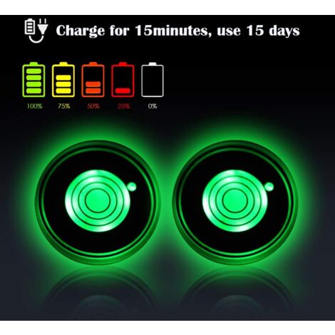 Untersetzer Gläser 8 STÜCK BUNT LED Untersetzer L Produktbild-Vorschau 8