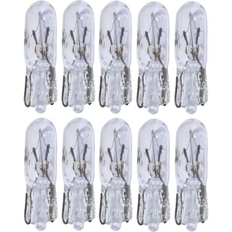 Set mit 10 T5 12V 1,2W Armaturenbrettlampen