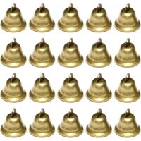Kleine Glöckchen, 20 Stück, Vintage, kleine Glocke für Hochzeitsfest-Dekorationen, Weihnachtsglocke für Weihnachtsbäume, Metall-Glöckchen für Schlüsselanhänger, DIY
