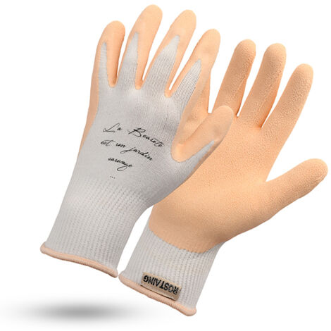 Gant de jardinage latex et bambou NUDE - ROSTAING - 8 - M (1/4)