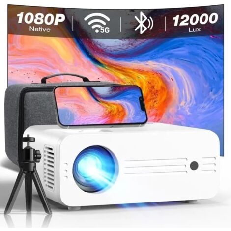 Proyector iZEEKER iPL310 Full HD 1080P 4K Nativo Bluetooth WiFi 200 lúmenes ANSI Trípode Incluido