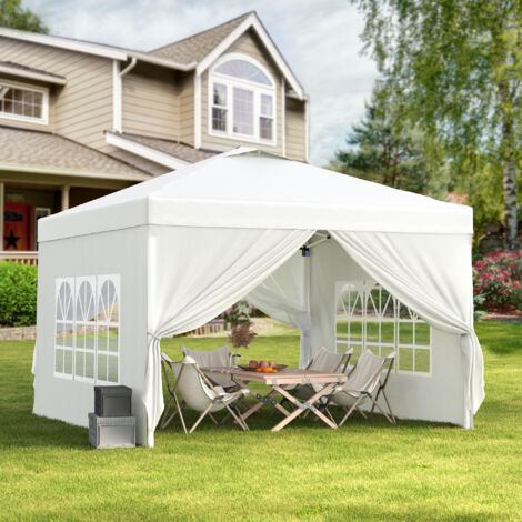 Gazebo Pieghevole 3x3m Con Zanzariera - Impermeabile, UV Protection, Ideale Per Giardino, Piscina, Feste - Foto 2