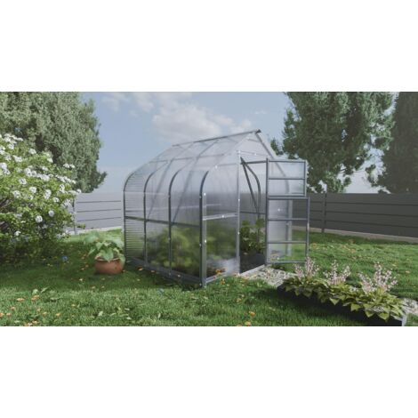 Serra da giardino KLASIKA Standard 5m2, 2,5m x 2m, 6 mm avec revêtement en polycarbonate (avec 1 toit ouvrant automatique)
