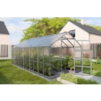 Serre da giardino robuste KLASIKA HOUSE 2,35 x 6,12 m (14,38 m²), 6 mm con rivestimento in policarbonato