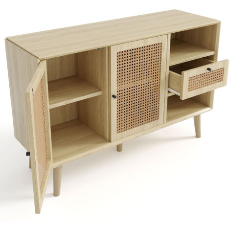 Credenza Buffet Cassettiera Mobile Contenitore Organizer Cucina Soggiorno Salonsonoma 80 X 36 X 75 Cm Mdf Grigio 86857344