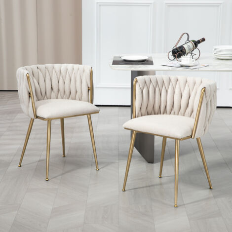 Poltrona Lounge Duhome In Ciniglia Beige - Girevole 360° Con Braccioli - Foto 2