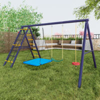 CCLIFE Altalene da Giardino per Bambini 200 kg Altalena per Bambini Altalena da Giardino Con Struttura In Metallo Solo Telaio