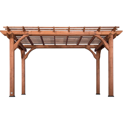 Backyard Discovery Cedar Wood Pergola  4.3m x 3m (14ft x 10 ft)