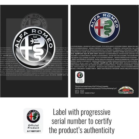 ADESIVO EMBLEMA LOGO Trifoglio Quadrifoglio Destro Per Alfa Romeo Mito - Foto 7