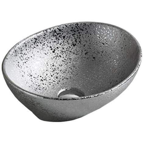Mexen Elza Aufsatzwaschbecken 40 x 33 cm, Silber - 21014052
