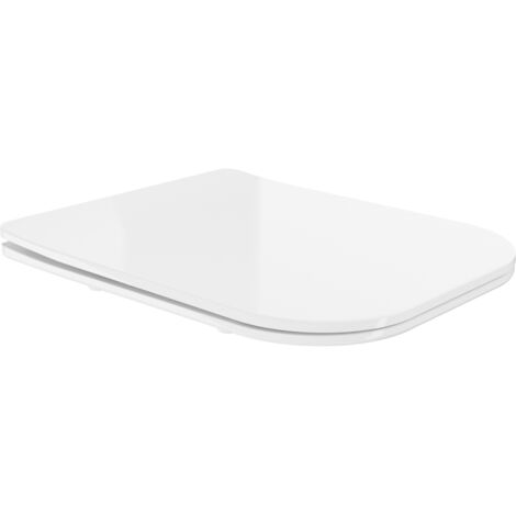 Mexen Sitz mit Absenk-Automatik schlank, duroplast, Weiß - 39060100