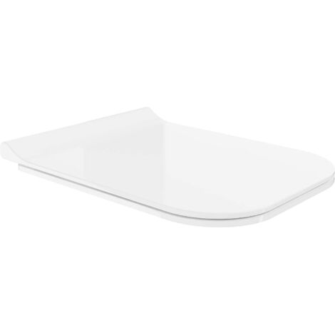 Mexen Sitz mit Absenk-Automatik schlank, duroplast, Weiß - 39070100
