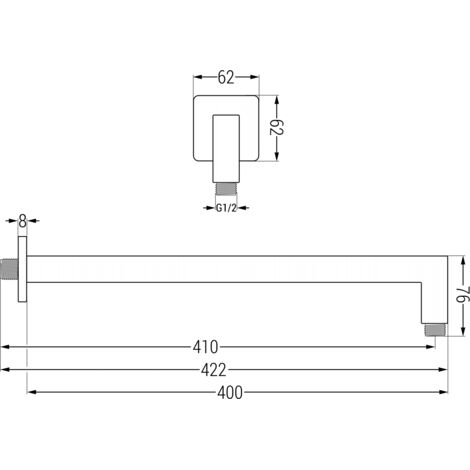 Moen S116 Acc-Premium Duscharm – Schwenkbar, Verstellbar, 40,6 Cm | Chrom, Für Flexiblen Duschkomfort