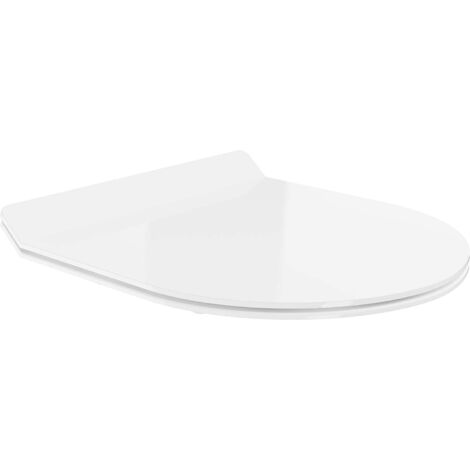 Mexen Sitz mit Absenk-Automatik schlank, duroplast, Weiß - 39010100