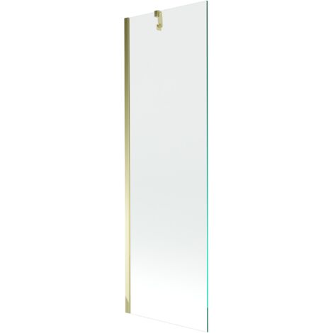 Mexen Next 1-Flügel-Badewannenwand 60 x 150 cm, transparent, Gold - 895-060-000-00-00-50