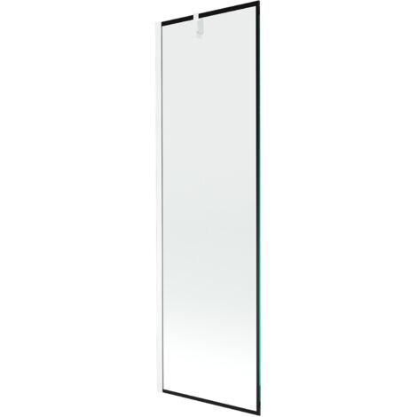 Mexen Next 1-Flügel-Badewannenwand 60 x 150 cm, Schwarzes Design, chrom - 895-060-000-00-70-01