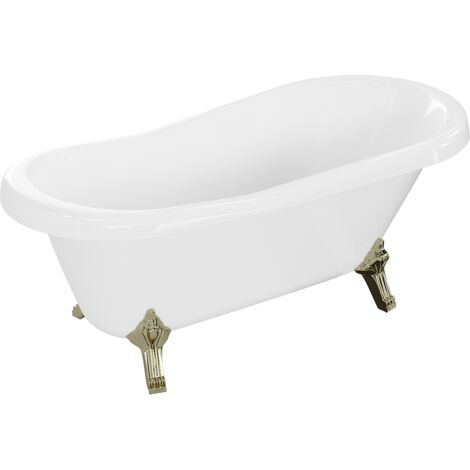 Mexen Retro freistehende Badewanne 150 x 73 cm, Weiß, Gold Beine - 53251507300-50 (1/5)