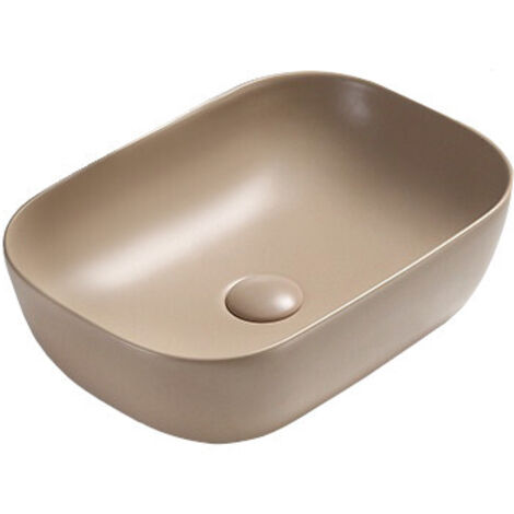 Mexen Rita Aufsatzwaschbecken 45 x 32 cm, cappuccino matt - 21084564