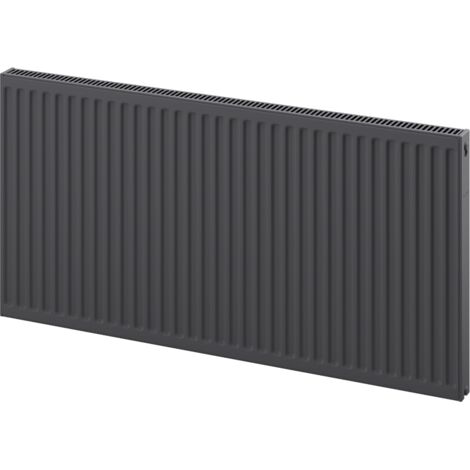 Mexen C11 Plattenheizkörper 400 x 600 mm, seitlicher Anschluss, 389 W, Anthrazit - W411-040-060-66