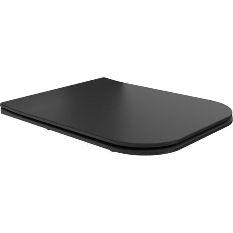 Mexen Madox WC-Sitz mit Absenkautomatik, Slim, Duroplast, schwarz matt - 39154085