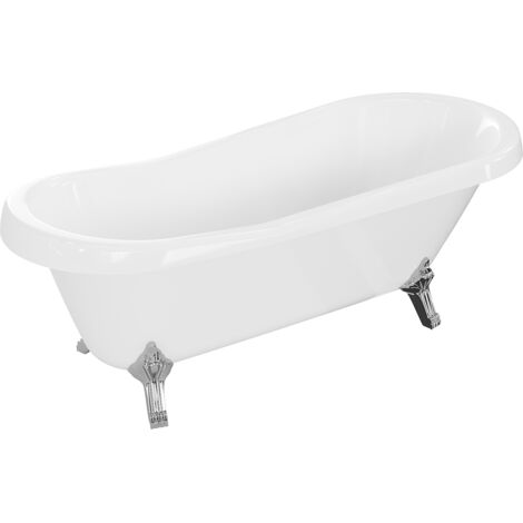 Mexen Retro freistehende Badewanne 170 x 75 cm, Weiß, Chrom Beine - 53251707500-00 (1/5)