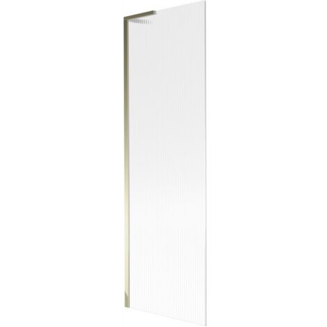 Mexen Next L Badewannen-Duschwand 1-flügelig 60 x 150 cm, gestreift, gold - 895-060-000-03-09-50