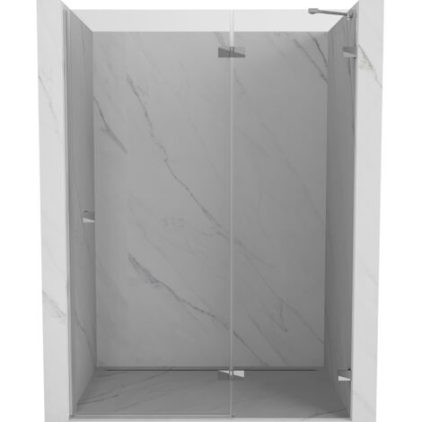 Mexen Lunar Duschdrehtür rechts 130 cm, transparent, Chrom - 834-130-000-01-00-P