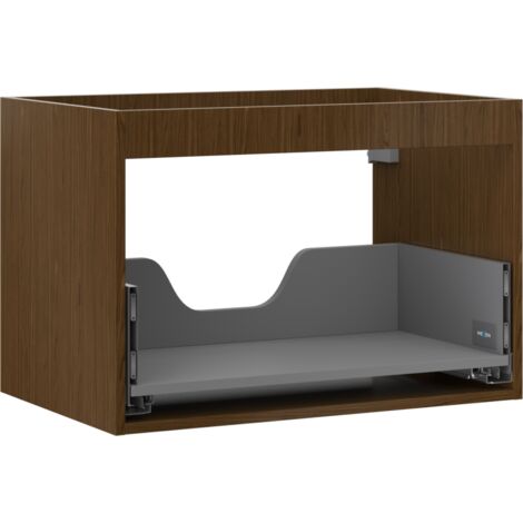 Mexen Box-A Korpus Waschtischunterschrank 70 cm, 1 Schublade, Nussbaum - 91AX0-0700-470-1-86 (1/4)