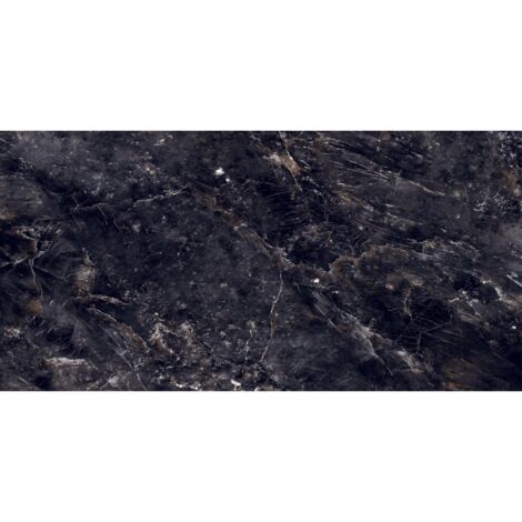 Mexen Rokocha Black glasiertes Feinsteinzeug rekt. G1, Boden- und Wandfliese 120 x 60 cm, hoher Glanz - TL205-120-060-01 (1/4)