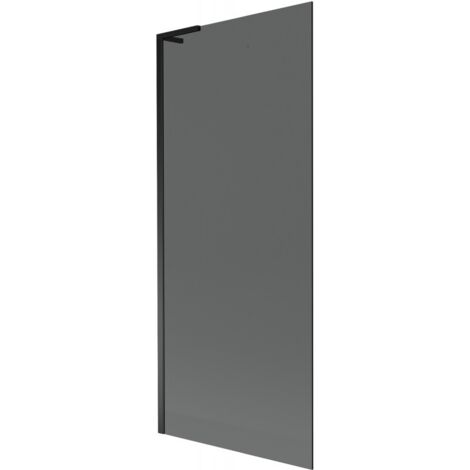 Mexen Next L Badewannenabtrennung 1-flügelig 80 x 150 cm, Graphit, Schwarz - 895-080-000-03-40-70 (1/5)