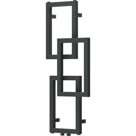 Mexen Grid dekorativer Badezimmerheizkörper 870 x 360 mm, 209 W, Anthrazit - W215-0870-360-00-66