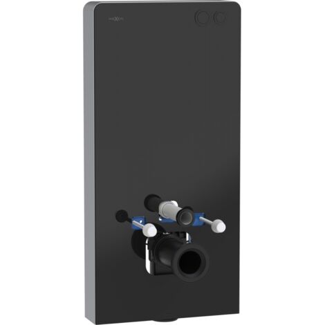 Mexen Tex Air G Aufputz-Pneumatikrahmen für WC, schwarzes Glas - 61150A-70