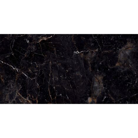 Mexen Champion Black glasiertes Feinsteinzeug rekt. G1, Boden- und Wandfliese 120 x 60 cm, Hochglanz - TL202-120-060-00