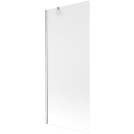 Mexen Next Badewannenfaltwand 1-flügelig 80 x 150 cm, matt, gebürstetes Nickel - 895-080-000-00-30-97