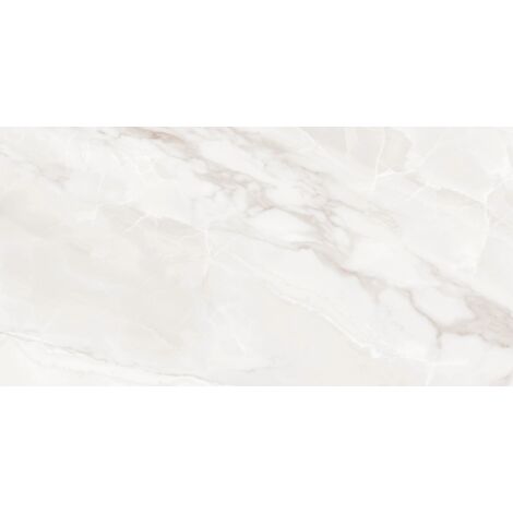 Mexen Sparta Bianco Probe von glasiertem Feinsteinzeug rek. G1, Boden- und Wandfliese 120 x 60 cm, Glanz - TL101-00-S