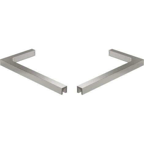 Mexen L-Winkelhalterungssatz für Duschwände und -türen 6-8 mm, gebürsteter Nickel - 830-12-97