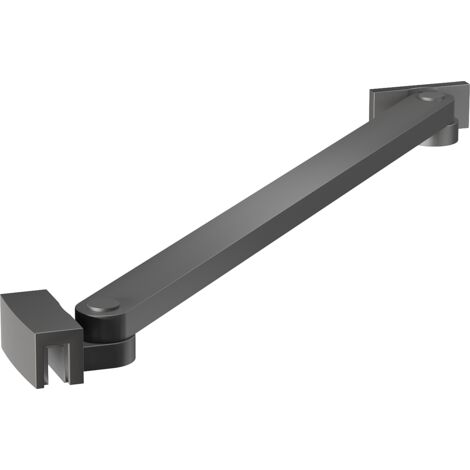 Mexen schräger Halter für Duschwände und -türen 6-8 mm, Gun Metal - 830-09-95