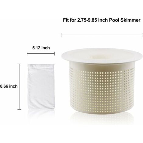 YMYNY 100 paia di calzini per filtro piscina, cestello di pulizia per