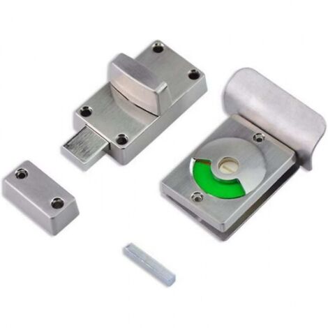 Serratura Porte 12-18mm Serratura Bagno Con Indicatore Occupato/Libero - Verde E Rosso Per WC Pubblici E Uffici Serratura Bagno Occupato Libero