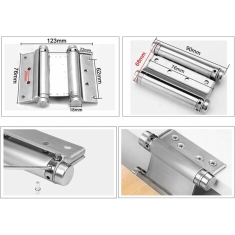 PRATICHE CERNIERE PER Porta Cerniere Per Porta Sollevamento Cerniere Dall'argento Rimovibili EUR - Foto 4