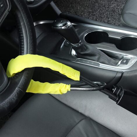 Bloccasterzo resistente per auto, camion, furgoni, SUV, antifurto retrattile