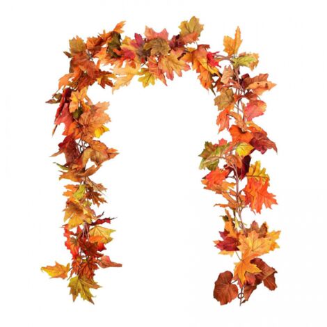 8 Confezioni/Corde Ghirlanda Foglie Autunno, 1,5m