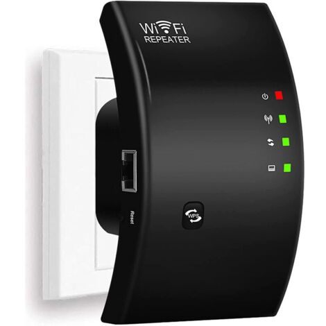 Ripetitore WiFi Amplificatore WiFi ripetitore di potenza per fino a 5.000 m² e 50 dispositivi con 6 antenne, Internet Booster compatibile con tutti i dispositivi Wi-Fi, Bianco
