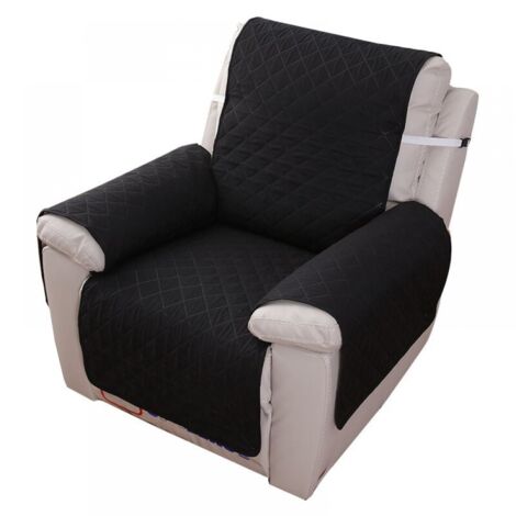 FANSU Copripoltrona Relax Reclinabile Elettrica Universale con Tasche, 1 Posto Copripoltrona Reclinabile Coprisedile con Fascia Elastica, Fodere per Poltrona Lavabile (Cachi