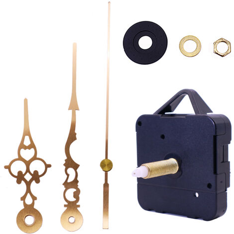 Meccanismo Per Orologio Da Parete Fai Da Te, Movimento Al Quarzo Con Lancette Rosse, Kit Di Ricambio Per Orologi Grandi (35-40 Cm)